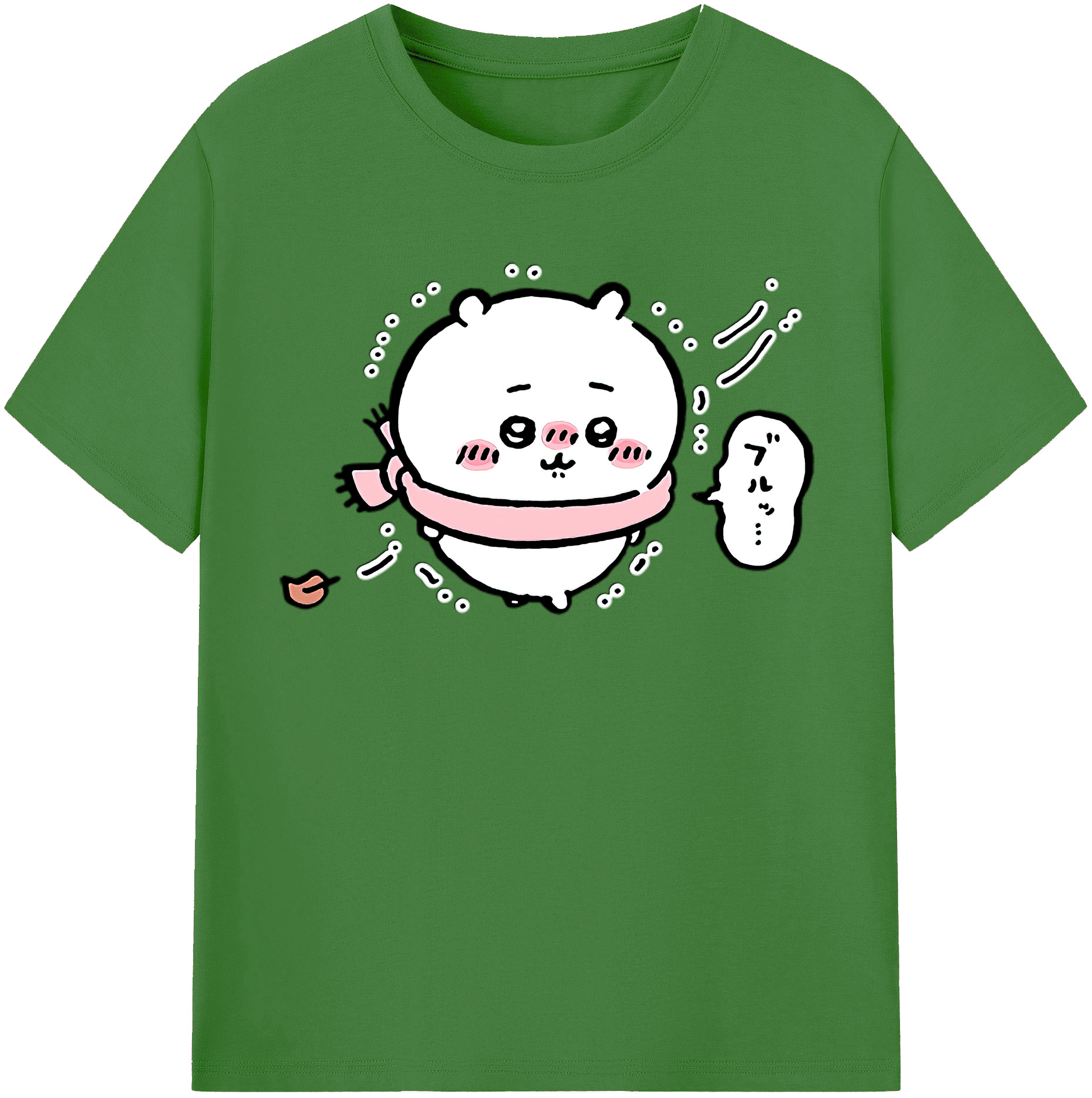 （画像用） ちいかわ ちいかわ Chii-kawa chiikawa レディースカジュアルプリントTシャツ（綿100％）